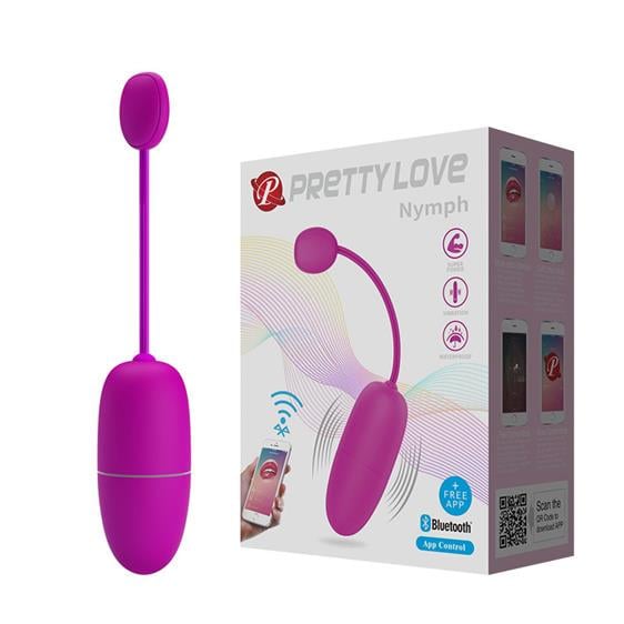 Віброяйце Pretty Love Nymph Vibrating Egg Purple App (6603BI-014895HP)