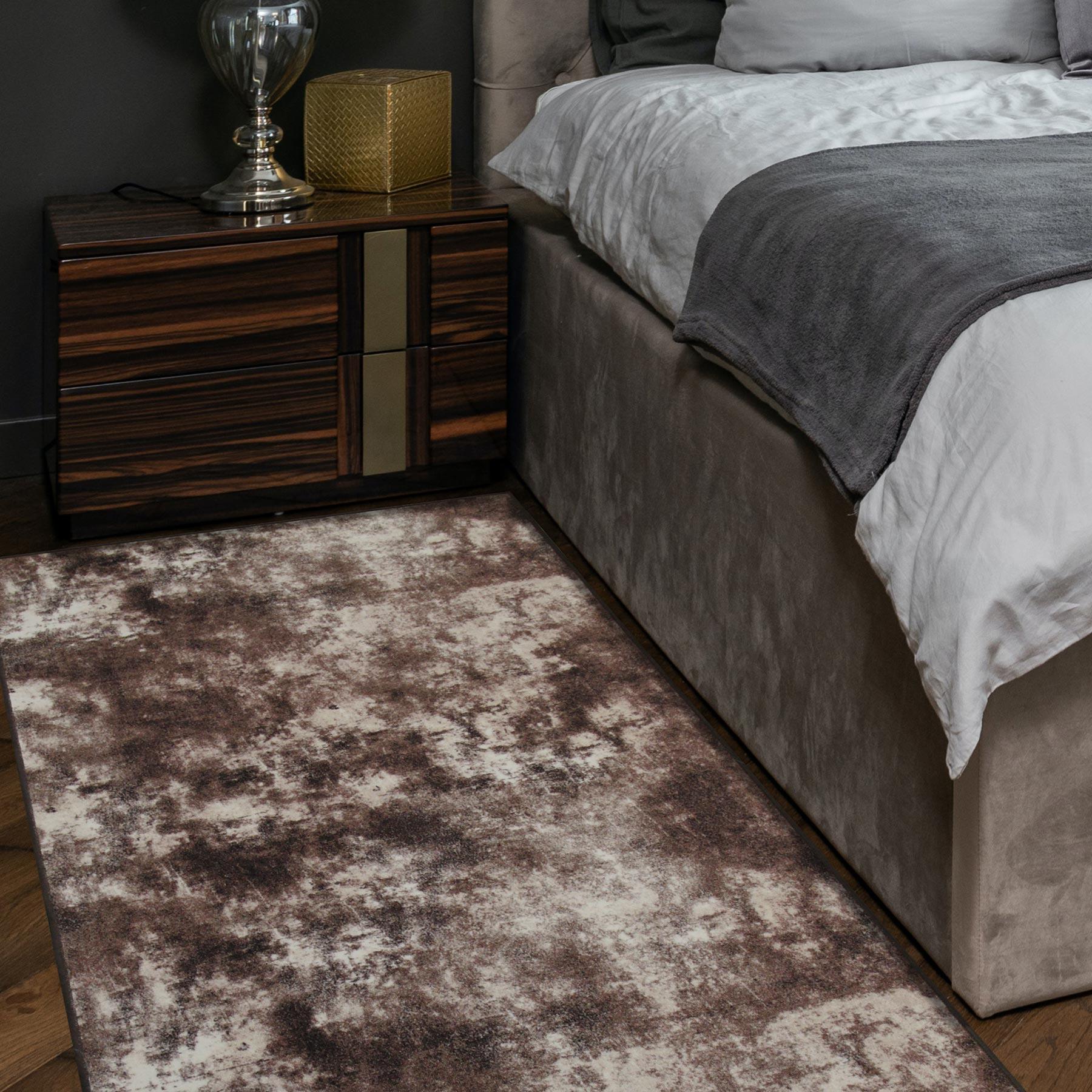 Ковер безворсовый на резиновой основе DAKARIA Ratio PrintGel Run 1023vl40-p5 2x2 м Коричневый (00-00015574) - фото 10