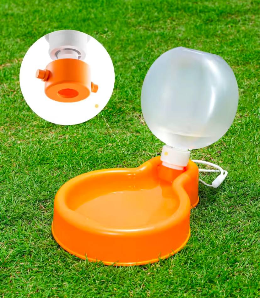 Поїлка для собак дорожня 350 мл Помаранчевий (68aa11bc) - фото 5 Поїлка для собак дорожня 350 мл Помаранчевий (68aa11bc) - фото 5
