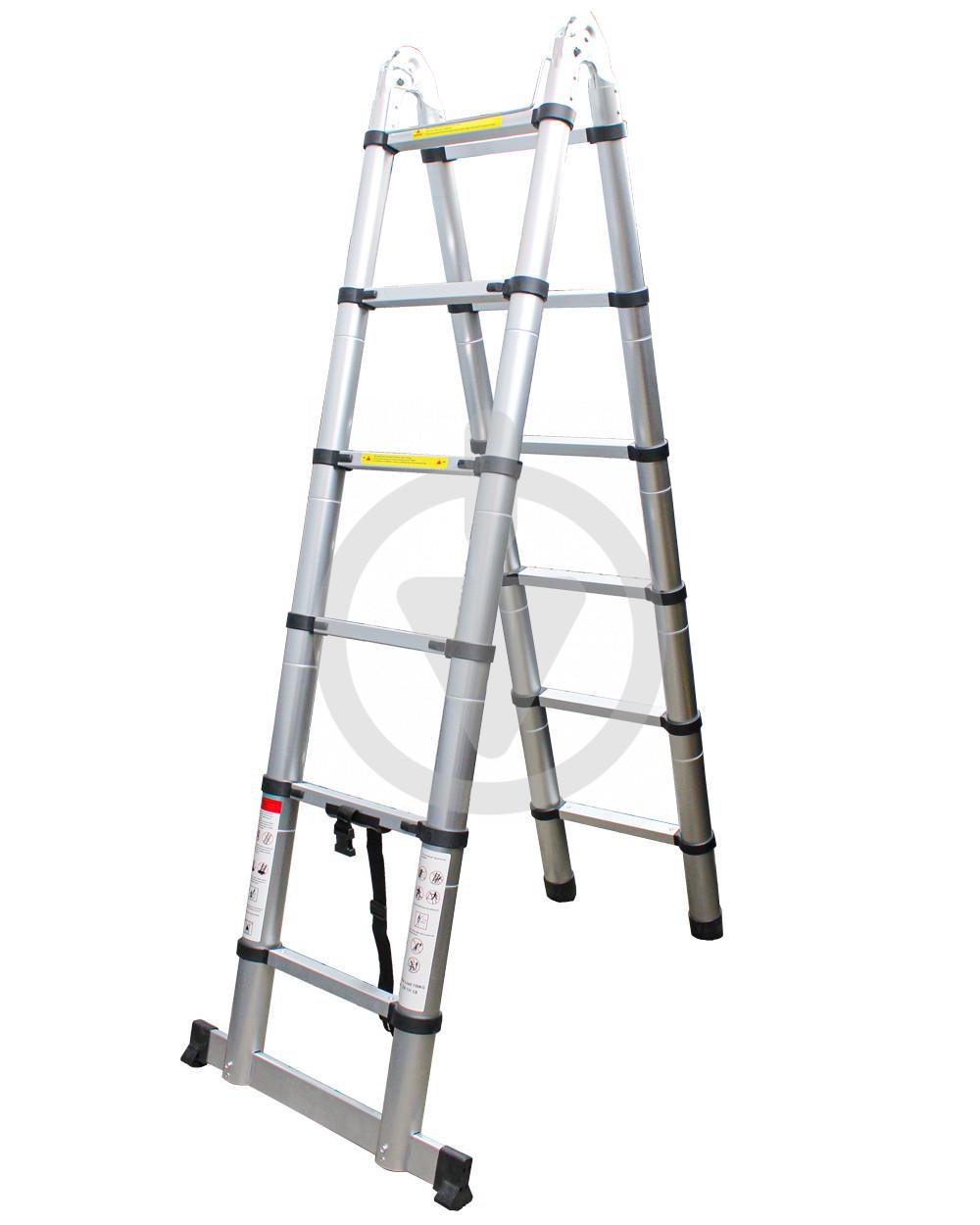 Стременка трансформер 6+6 ступеней 1,9+1,9 м (13474877) - фото 3 Стременка трансформер 6+6 ступеней 1,9+1,9 м (13474877) - фото 3