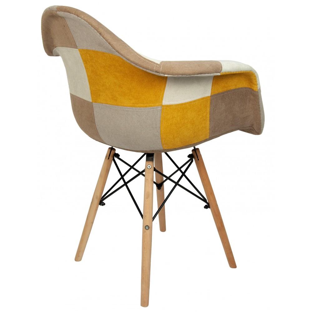 Стул для кухни обеденный Bonro В-437 PW03 PATCHWORK (42300085) - фото 4 Стул для кухни обеденный Bonro В-437 PW03 PATCHWORK (42300085) - фото 4