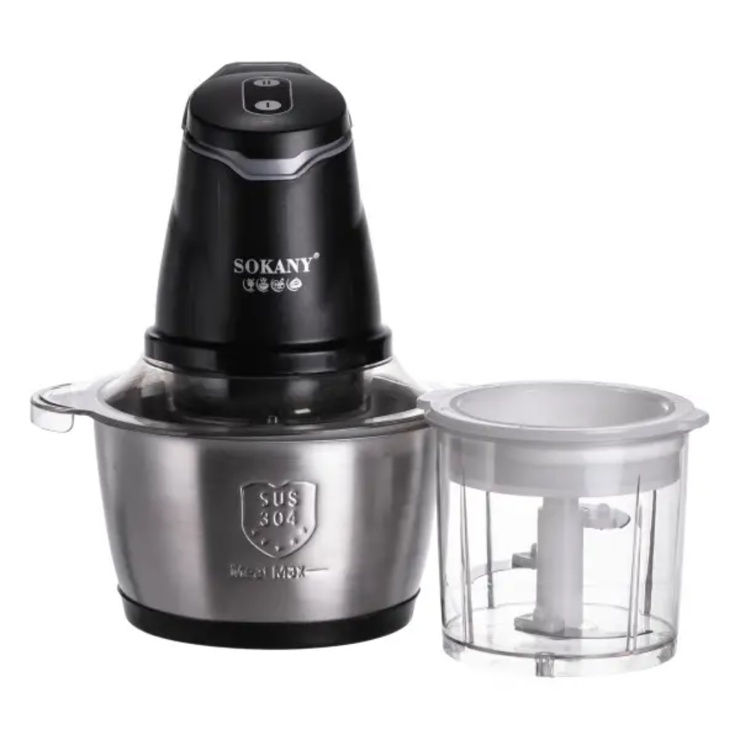 Чоппер кухонный Sokany SK-06028 многофункциональный 1,5/0,8 л Чоппер кухонный Sokany SK-06028 многофункциональный 1,5/0,8 л