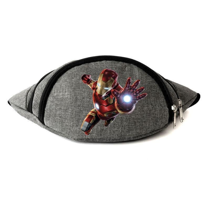 Поясна сумка-бананка з принтом Ironman Marvel-IM Сірий (1267577004) Поясна сумка-бананка з принтом Ironman Marvel-IM Сірий (1267577004)
