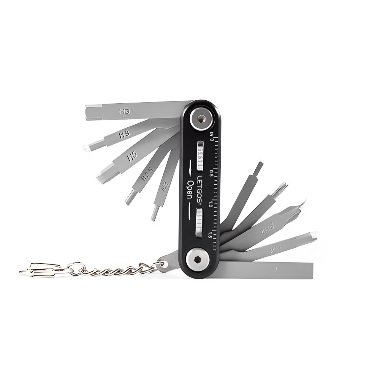 Мультитул велосипедный LETGOS BE001 многофункциональный компактный ключ для велосипеда 12 в 1 (001051) - фото 4 Мультитул велосипедный LETGOS BE001 многофункциональный компактный ключ для велосипеда 12 в 1 (001051) - фото 4