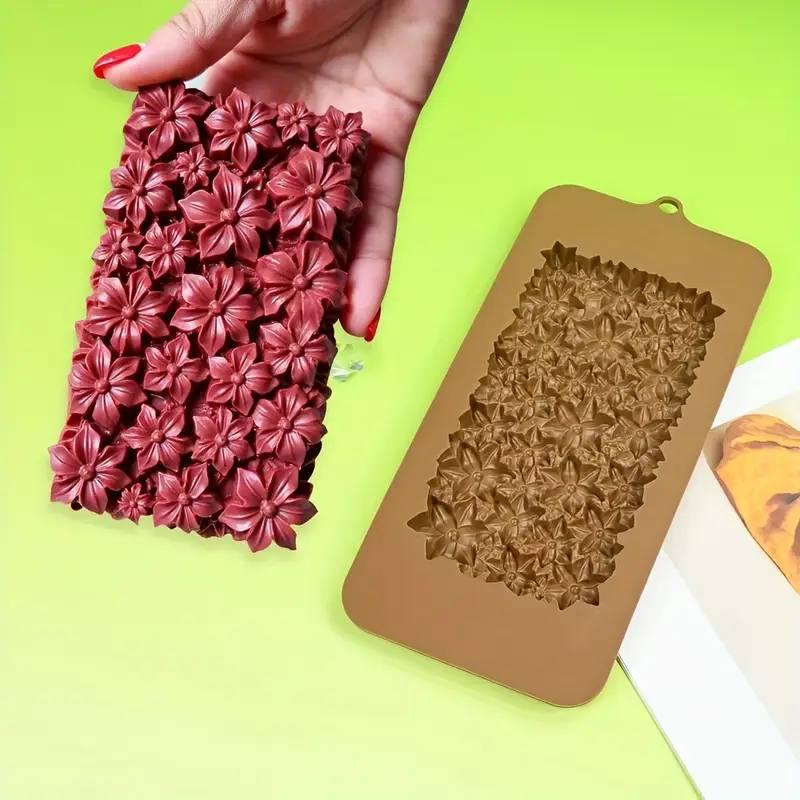 Форма для шоколада Цветы плитка D1045 силиконовая (828c253e) - фото 3 Форма для шоколада Цветы плитка D1045 силиконовая (828c253e) - фото 3