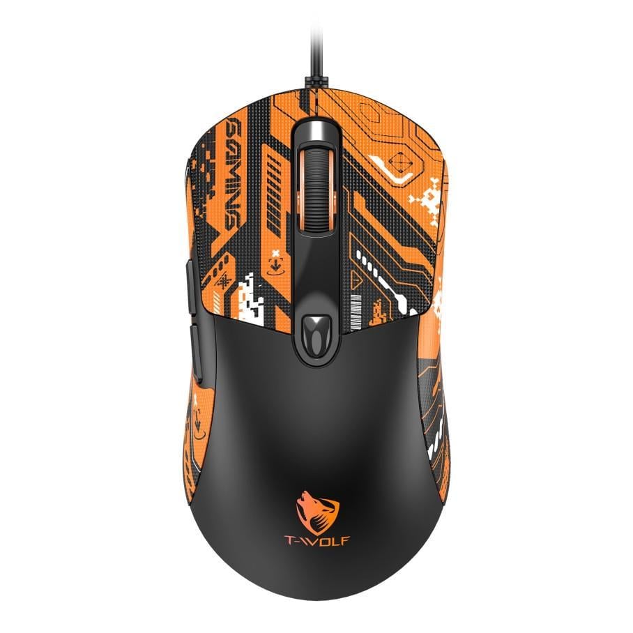 Компьютерная мышка игровая TWolf G550 USB Черно-оранжевый (3001629039)