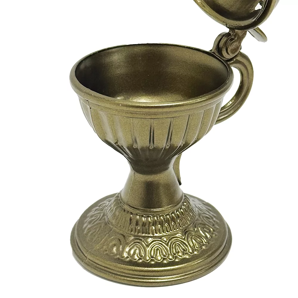 Кадильница металлическая 17 см Оливковый (ФР-00011846) - фото 2 Кадильница металлическая 17 см Оливковый (ФР-00011846) - фото 2