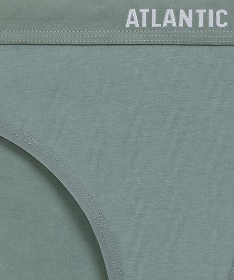 Набор трусов-бикини женских Atlantic 3CLP-012 средней посадки с широкой резинкой L Бежевый/Розовый/Зеленый (2610925184) - фото 6