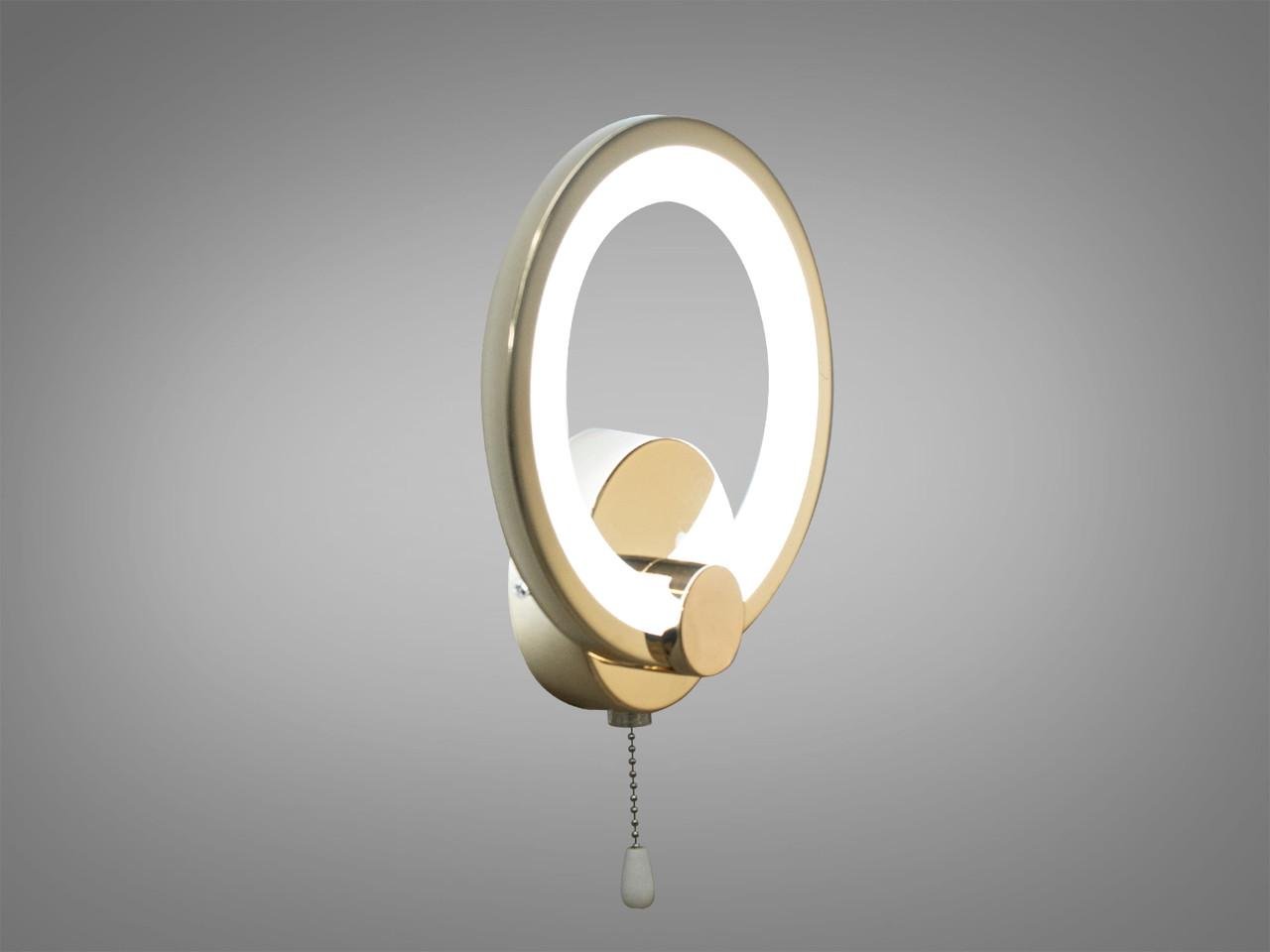 Настенный светильник светодиодный 8022-1G-LS 17W на 2,5 м2 Золотой (1884980086) - фото 2 Настенный светильник светодиодный 8022-1G-LS 17W на 2,5 м2 Золотой (1884980086) - фото 2