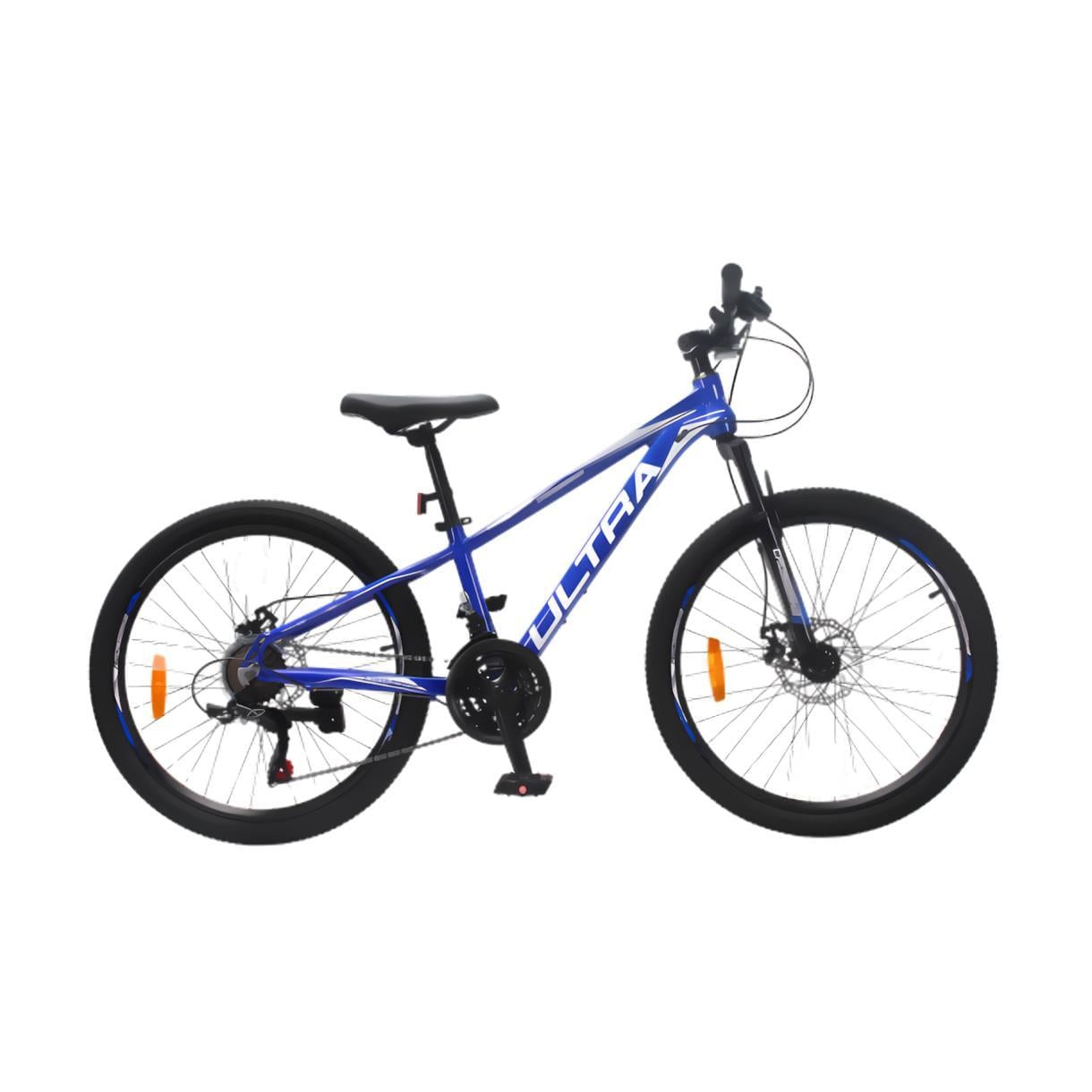 Велосипед CrossBike ULTRA 24" 12" Синій/Білий (355)