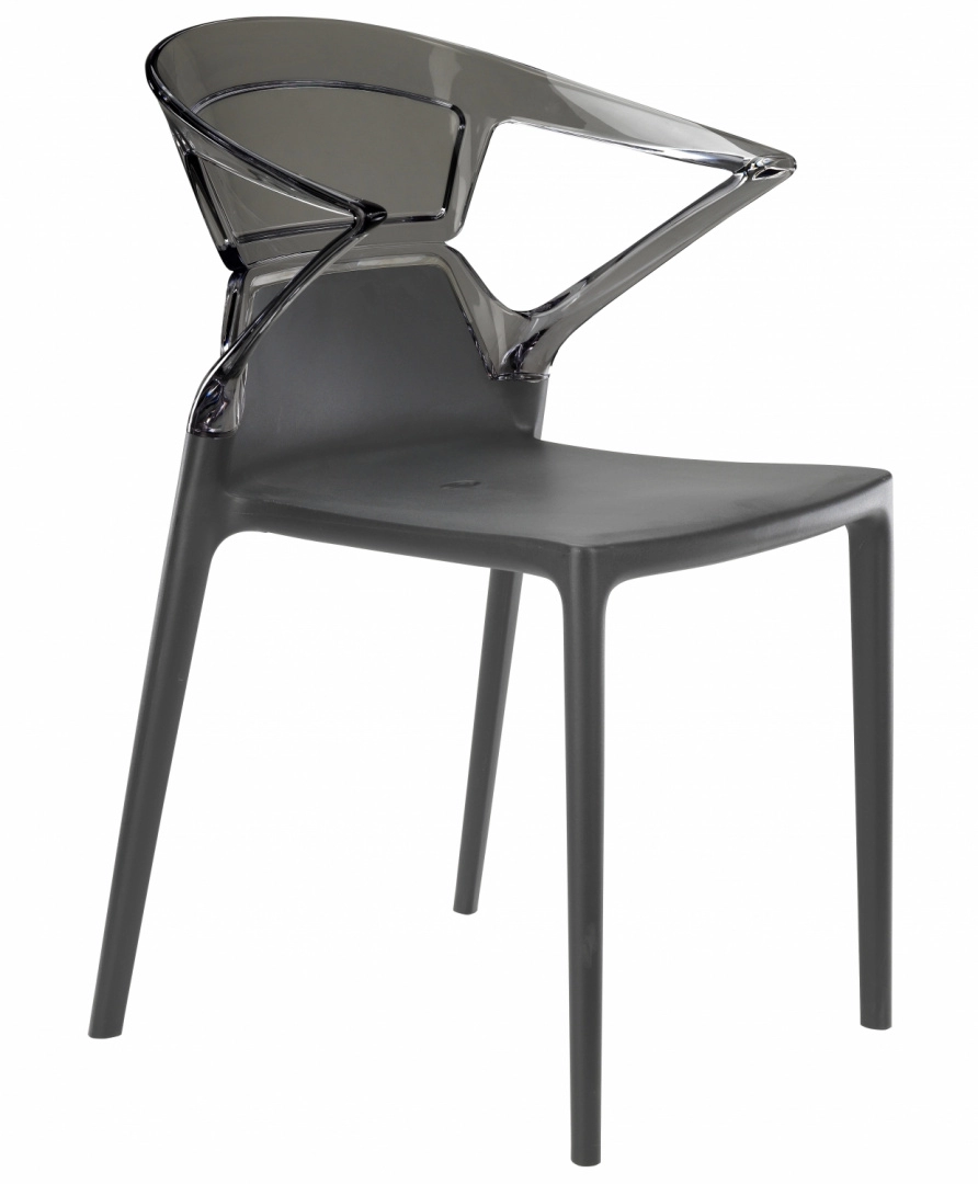 Крісло Litolan Papatya Ego-K антрацит Прозоро-димчастий (DR002035)