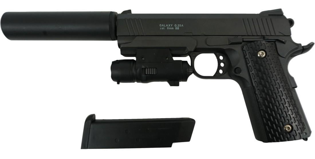 Пистолет для страйкбола Galaxy G25A детский (Colt 1911PD)