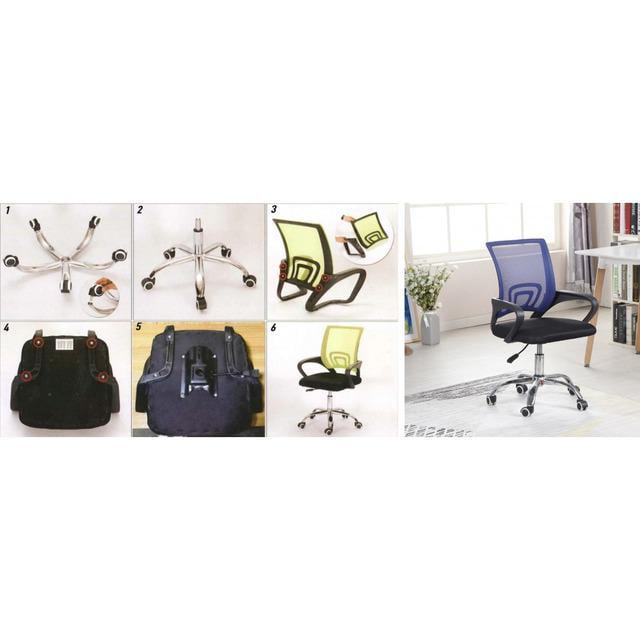 Кресло компьютерное офисное Bonro B-619 Синий (40030001) - фото 4 Кресло компьютерное офисное Bonro B-619 Синий (40030001) - фото 4