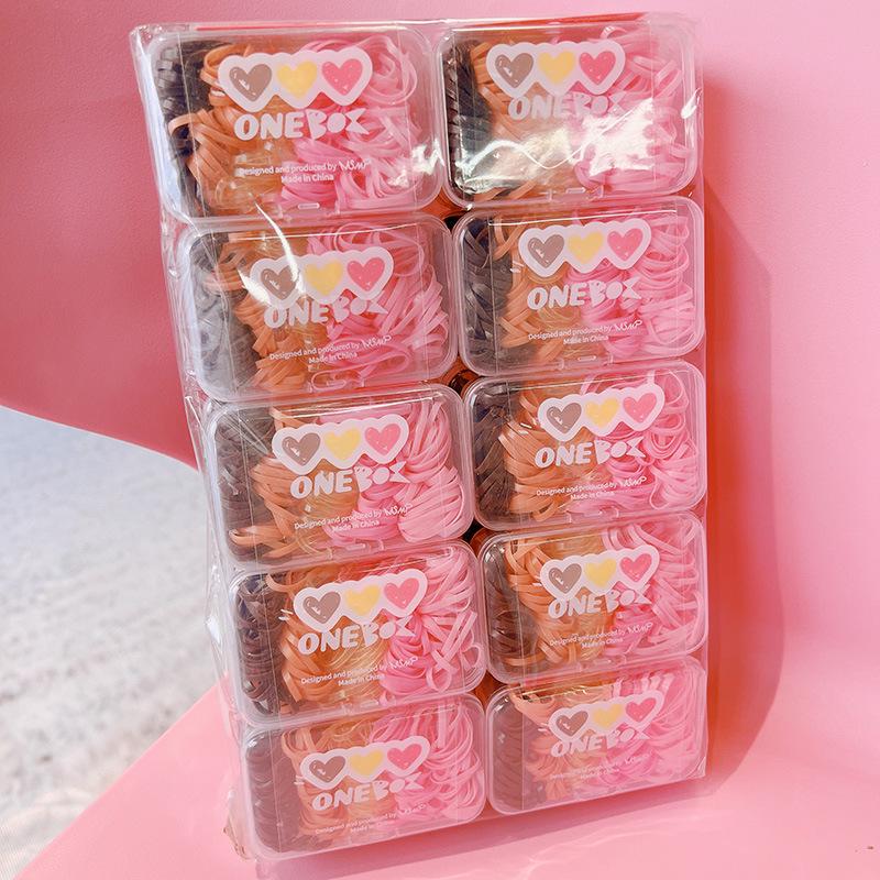 Набір резинок для волосся Сердечка 11704 160 шт. (4570372) Набір резинок для волосся Сердечка 11704 160 шт. (4570372)