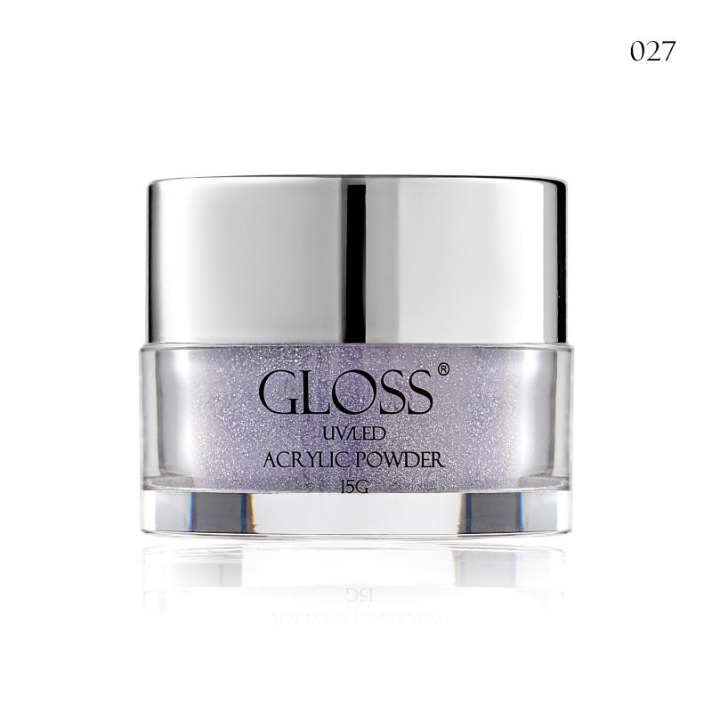 Пудра акриловая GLOSS COMPANY Acrylic Powder 15 г Серо-фиолетовый 027 (283027)