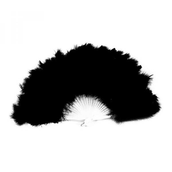 Декор на Хелоуїн Seta Віяло пухове (122-337BLK)