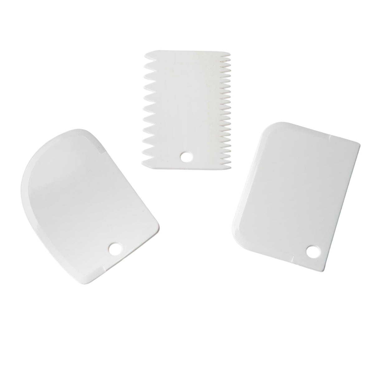 Набір кулінарних шпателів 12 см пластик 3 шт./уп. Сірий