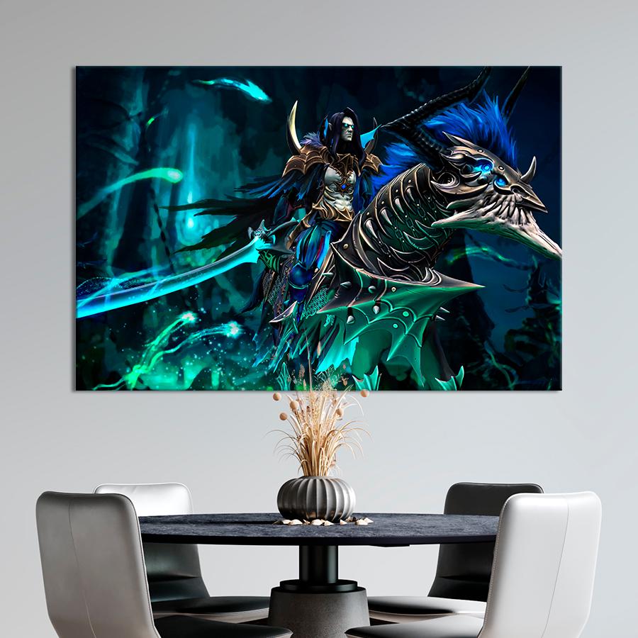 Настенний декор Абаддон Dota 2 80x54 см (A173-1)