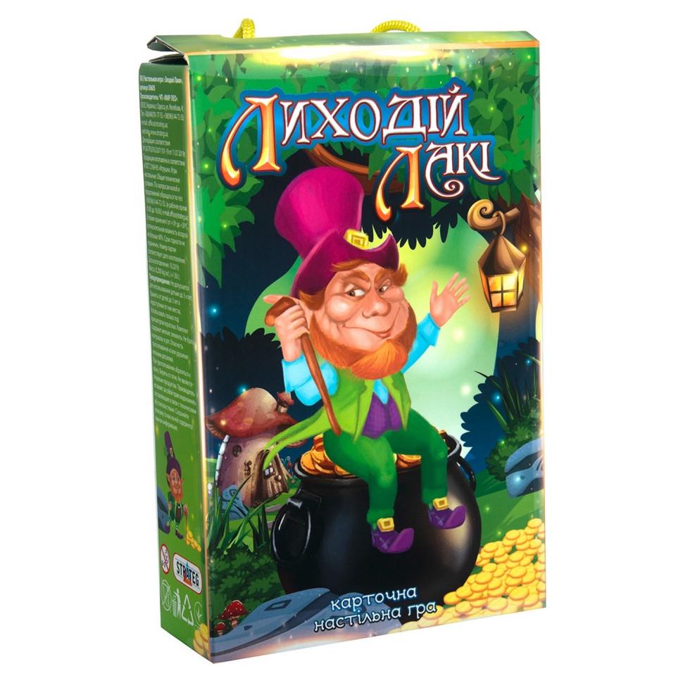 Настільна карткова гра Strateg Лиходій Лакі 30605ST 110 карток/інструкція (RLT51901)