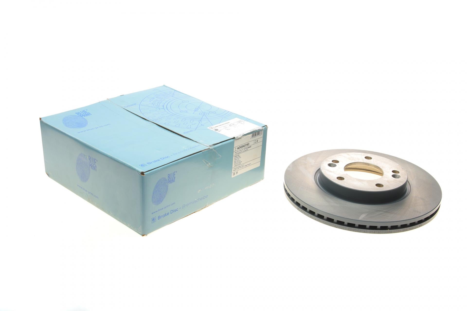 Тормозной диск передний BLUE PRINT для Hyundai Elantra/I30 II 11-/Kia Cee'D/Cerato III 13-280x23 мм (ADG043193)