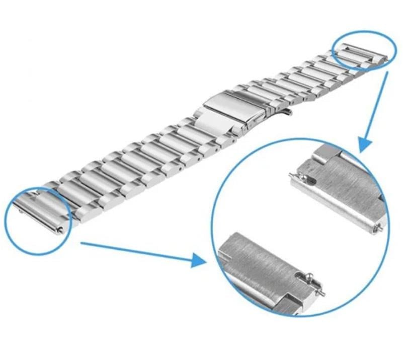 Металлический ремешок для часов Motorola Moto 360 2nd gen 42 мм Silver (715681461) - фото 6 Металлический ремешок для часов Motorola Moto 360 2nd gen 42 мм Silver (715681461) - фото 6