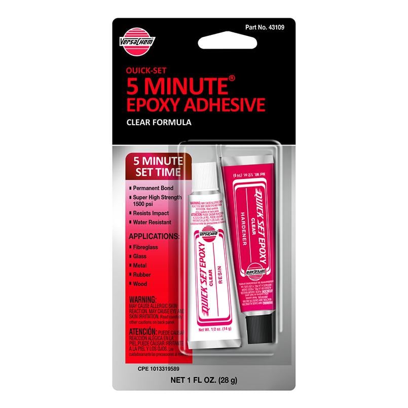 Versachem 5 MINUTE CLEAR EPOXY универсальный 5-ти минутный клей, прозрачный, 28.4г