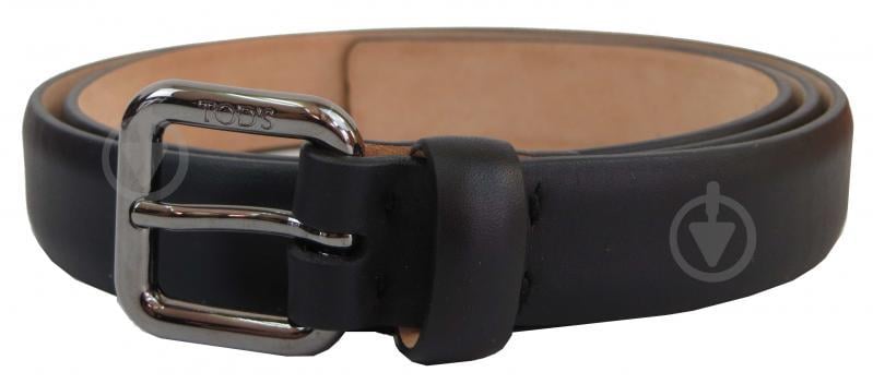 Жіночий ремінь шкіряний Tod's 2,5 см Чорний (S31C42)