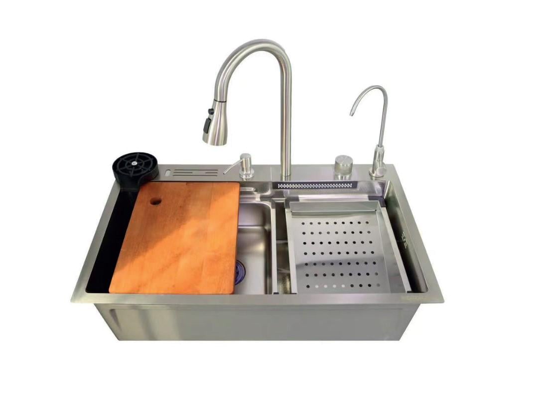 Мойка для кухни Zerix ZH7546-SET-06.SUS304 Decor со встроенным смесителем (ZX5682) Мойка для кухни Zerix ZH7546-SET-06.SUS304 Decor со встроенным смесителем (ZX5682)