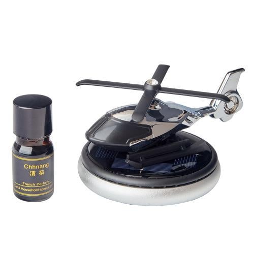 Ароматизатор многоразовый Вертолет на солнечной батарее Серебряный (00000065619)