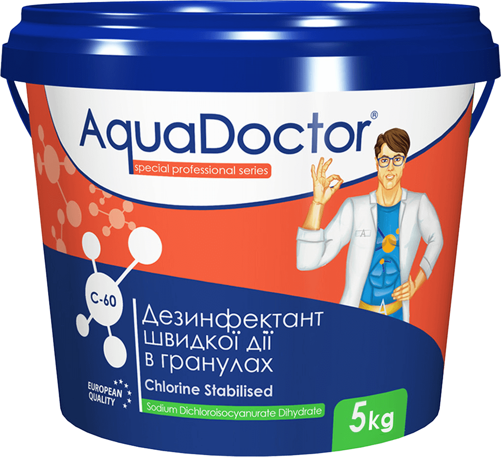 Хлор в гранулах Aquadoctor C60 шок 50 кг