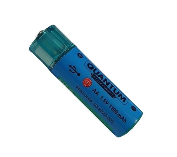 Акумулятор Quantum USB AA/R6 1,5V 1100 mAh 1 шт. (103458)