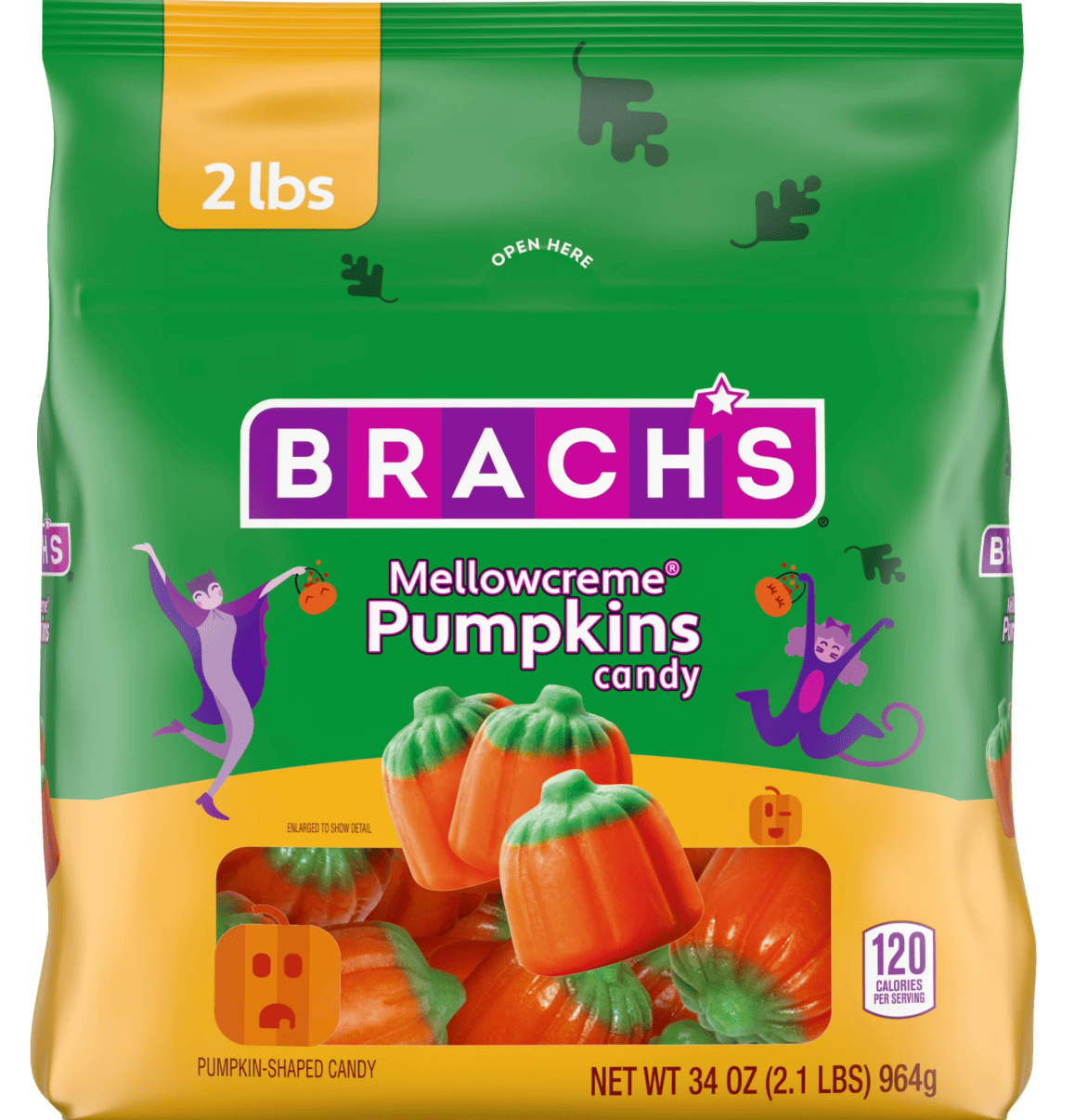 Цукерки Brach's Mellowcreme Pumpkins Halloween Candy 964 г (2794396858)