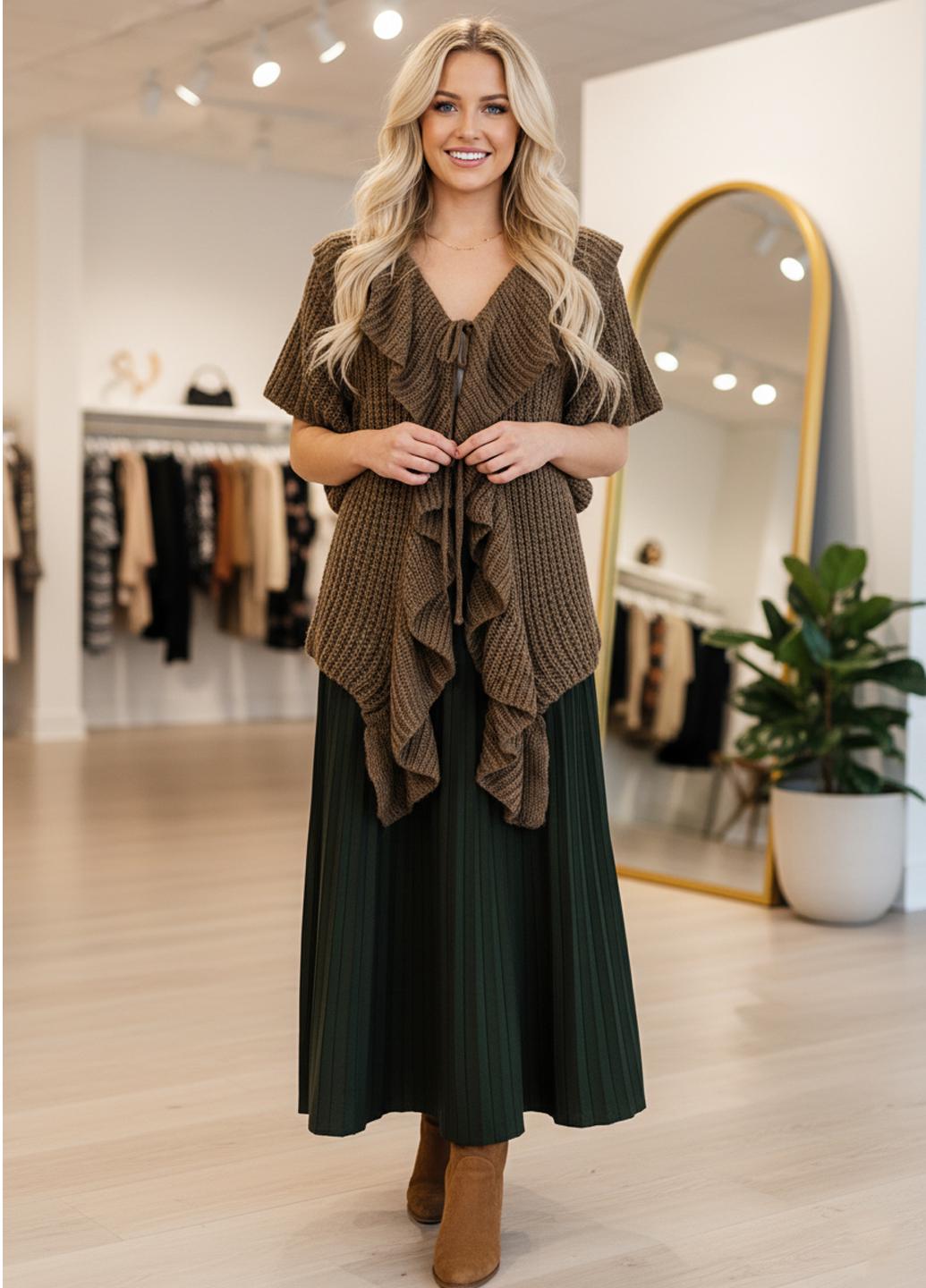 Кардиган женский демисезонный Forza Viva SW-2801 р. 48 Бежевий