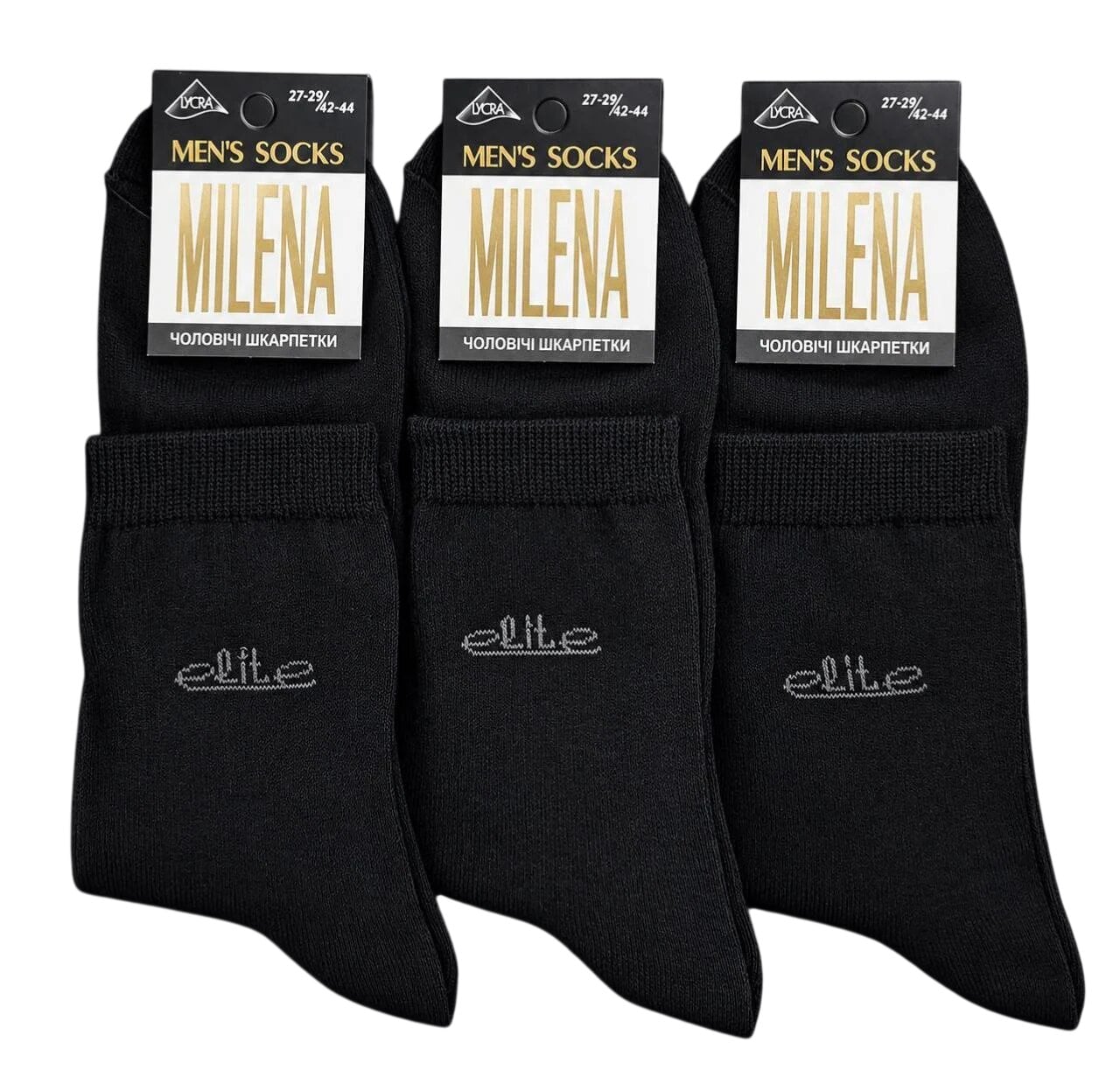 Набор мужских носков MILENA Elite р. 42-44 12 пар Черный (3233378343)