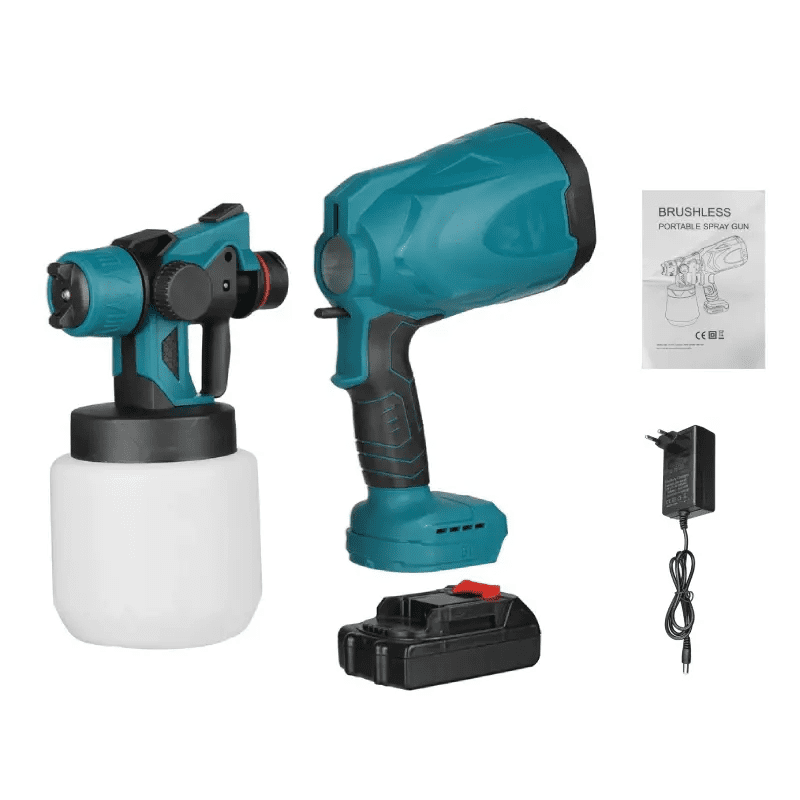 Електрофарбопульт із 2 акумуляторами (29433593) - фото 4 Електрофарбопульт із 2 акумуляторами (29433593) - фото 4