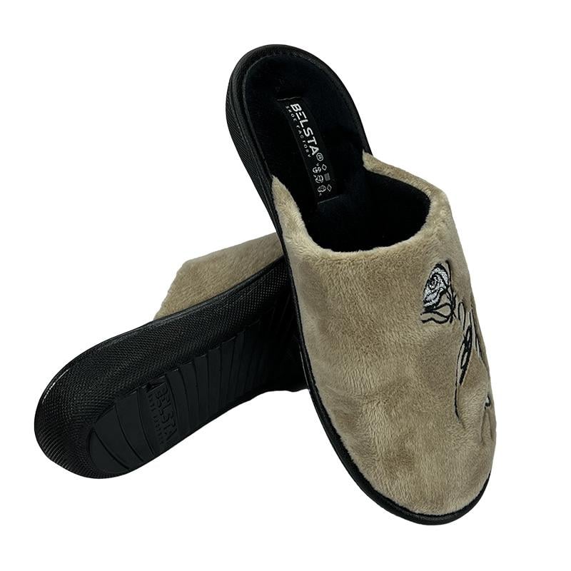 Тапочки домашні жіночі БЕЛСТА 89-4 p. 39 25 см Бежевий