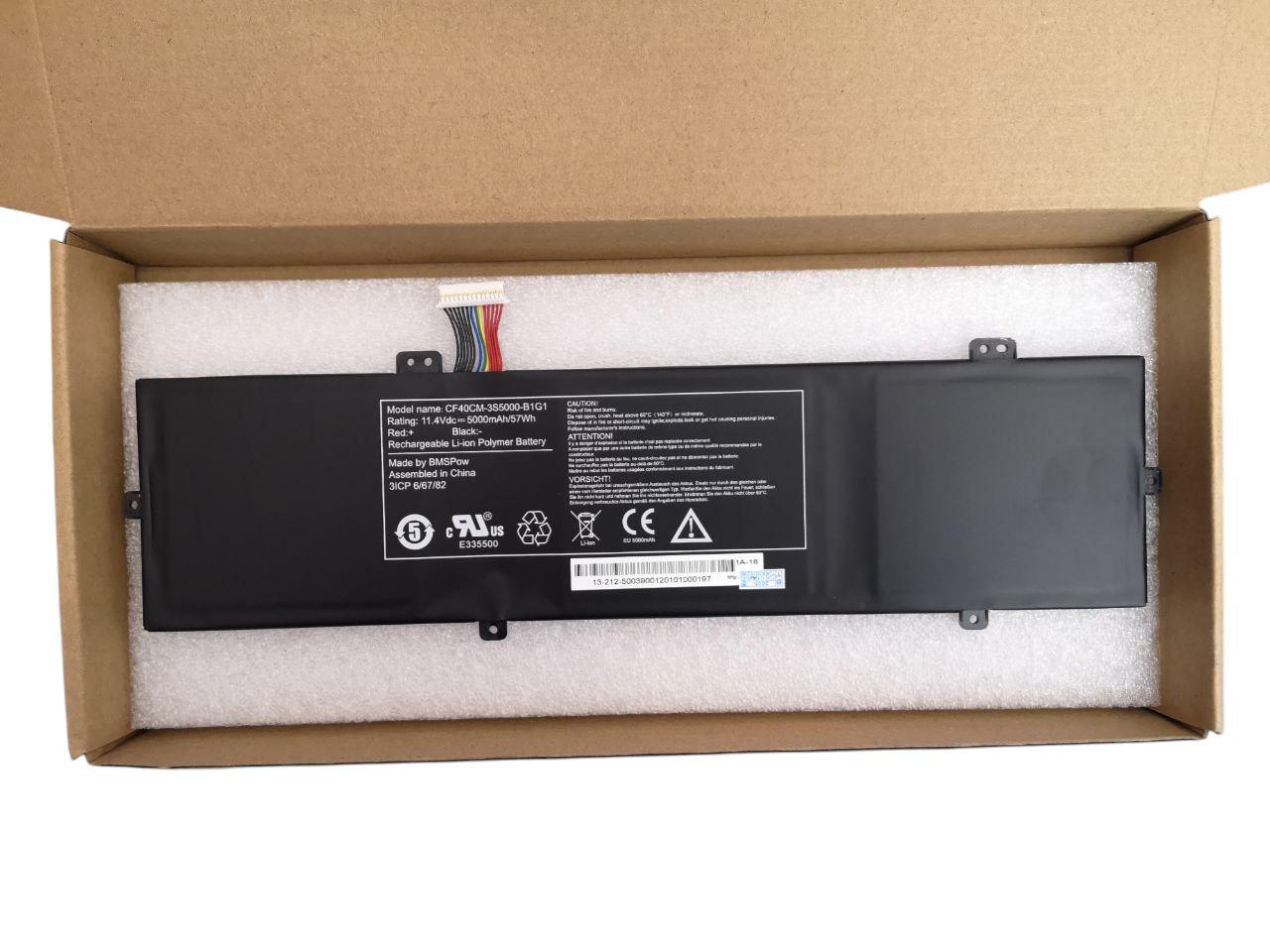 Аккумулятор для Mechrevo CF40CM-3S3950-B1G1 CF40CM-3S4000-T1V1/CF40CM-3S4000-B1G1/CF40CM-3S5000-B1G1 5000 mAh 57Wh (000014
