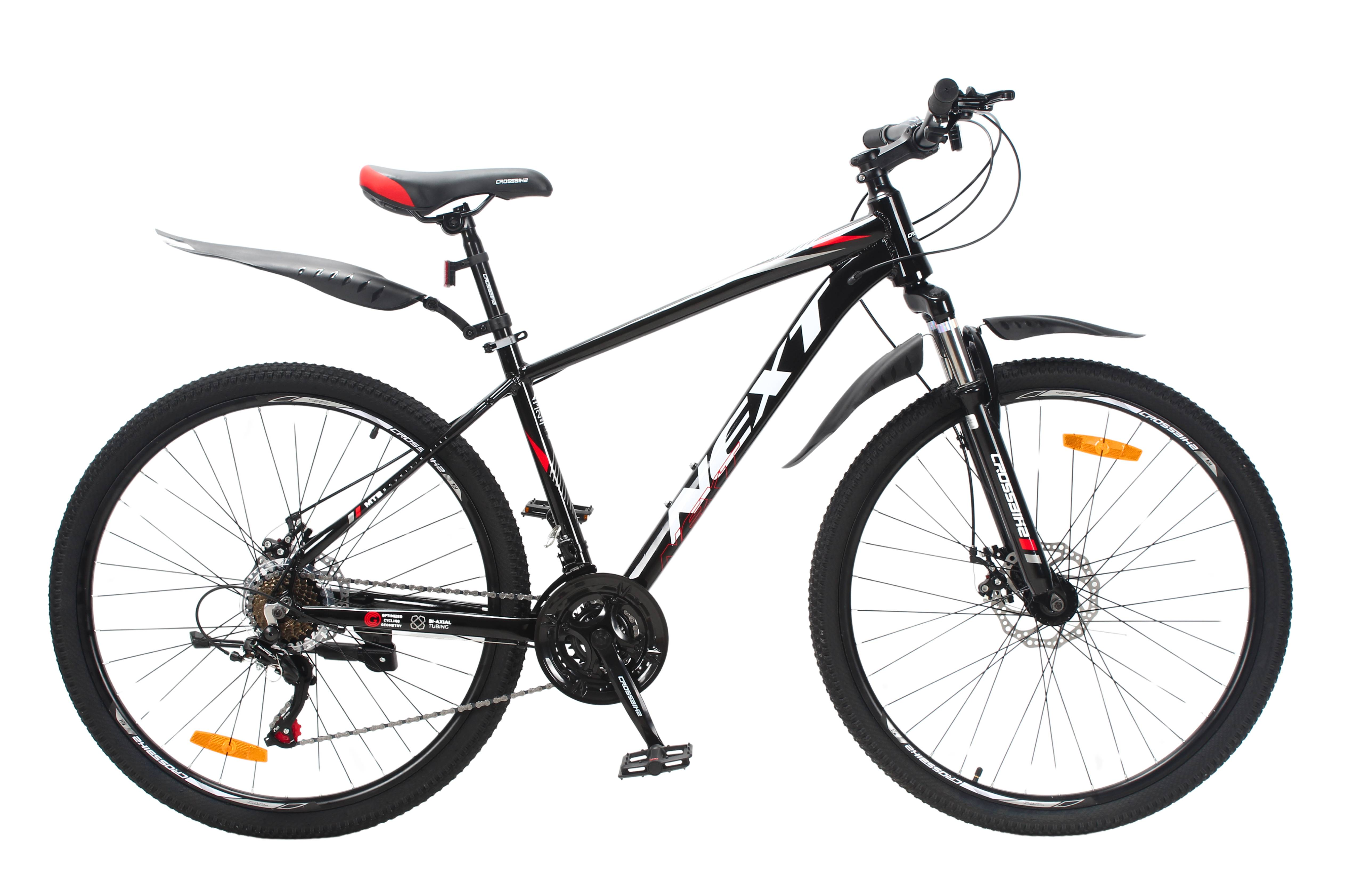 Велосипед Crossbike Next 2025 27,5" 17" Черно-красный