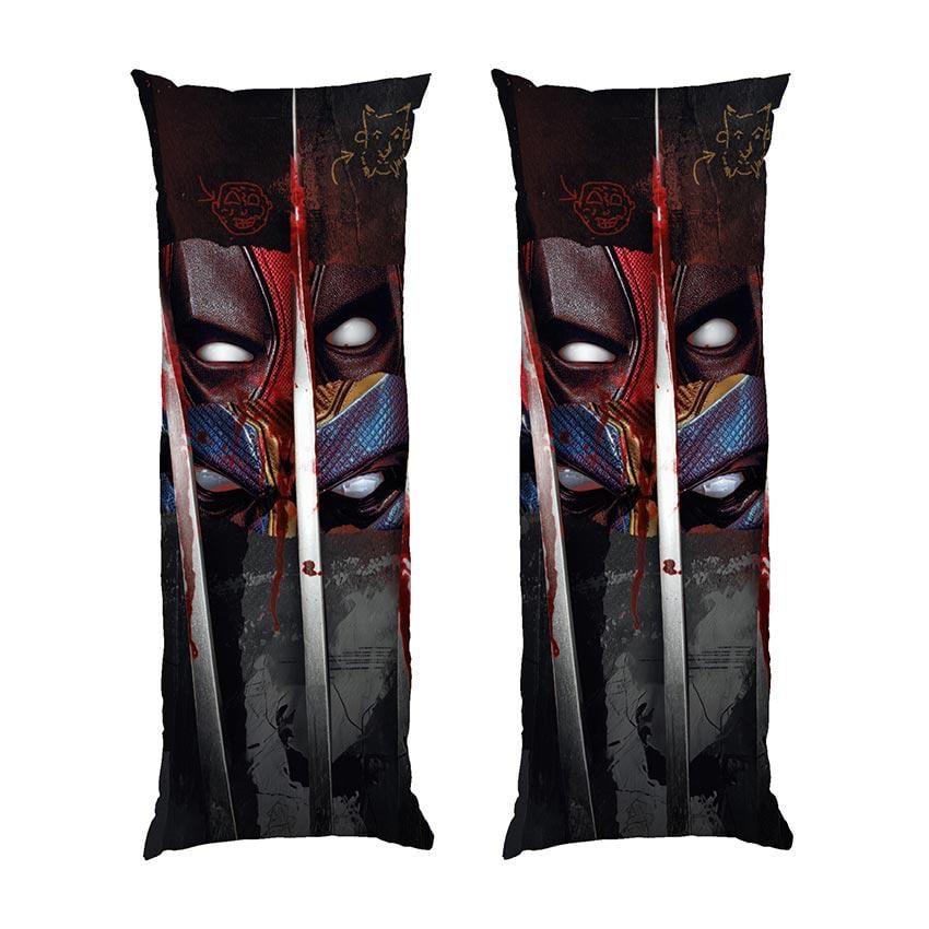 Подушка дакімакура Deadpool vs Wolverine Eyes Art габардин 140х45 см (113274-2)