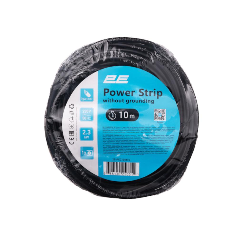 Удлинитель сетевой 2E 1XCEE7/17 2Gx1 мм 10 м Black (2E-PC210M10) - фото 4 Удлинитель сетевой 2E 1XCEE7/17 2Gx1 мм 10 м Black (2E-PC210M10) - фото 4