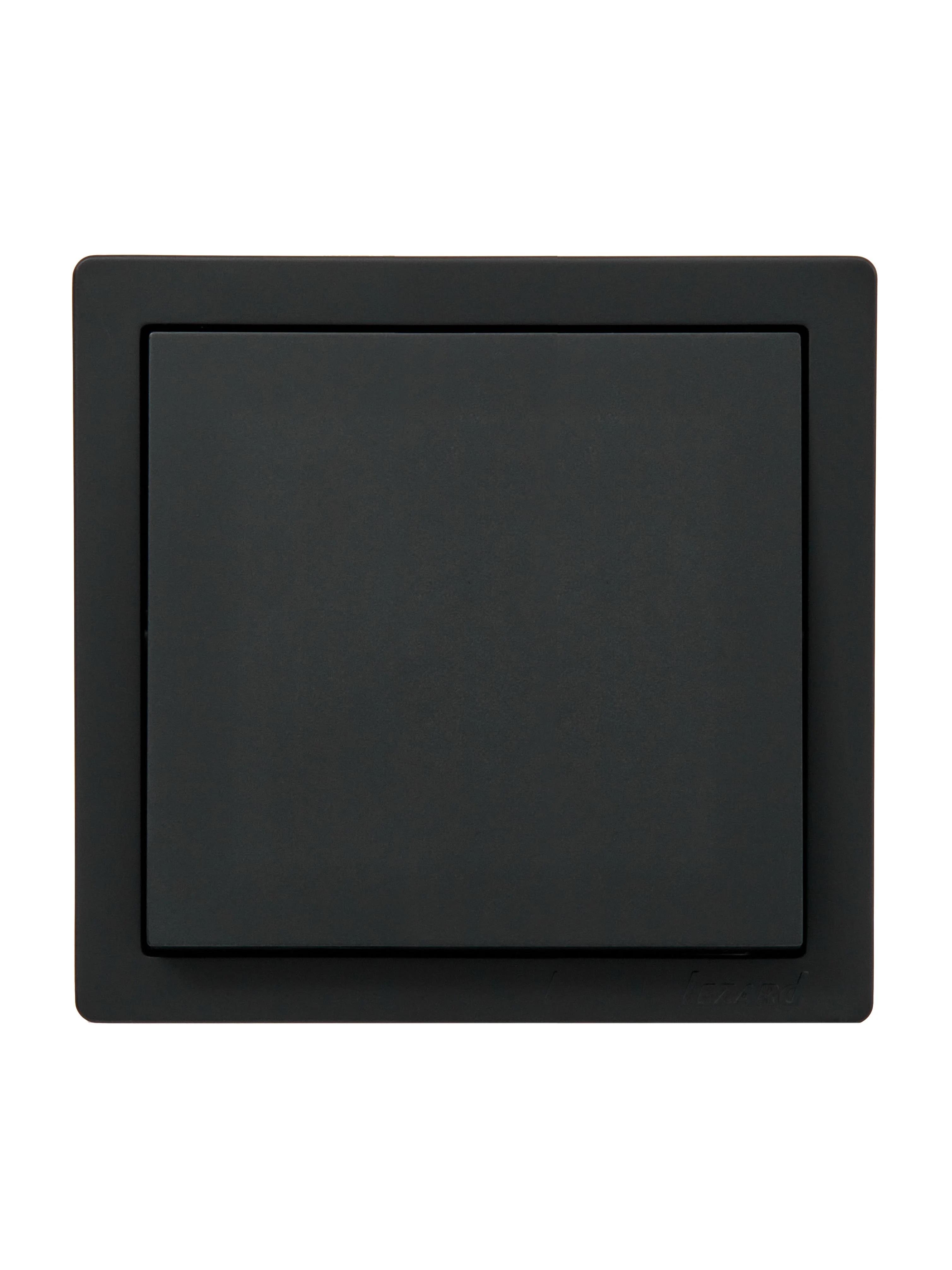 Выключатель одноклавишный Lezard LETO Черный (752-4200-100)