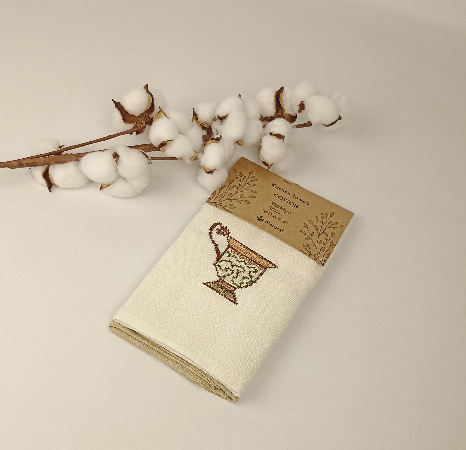 Набор вафельных полотенец Meteor Pattern Hanger Coffe 1 2 шт. (CN37679)