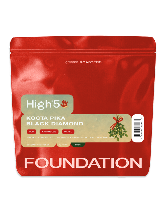 Кофе в зернах Foundation Coffee Roasters High5 Коста Рика Black Diamond 250 г