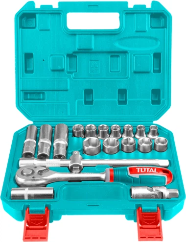 Набор ручного инструмента TOTAL THT121201 ключей головок торцевых 1/2" 20 шт. (THT121201)