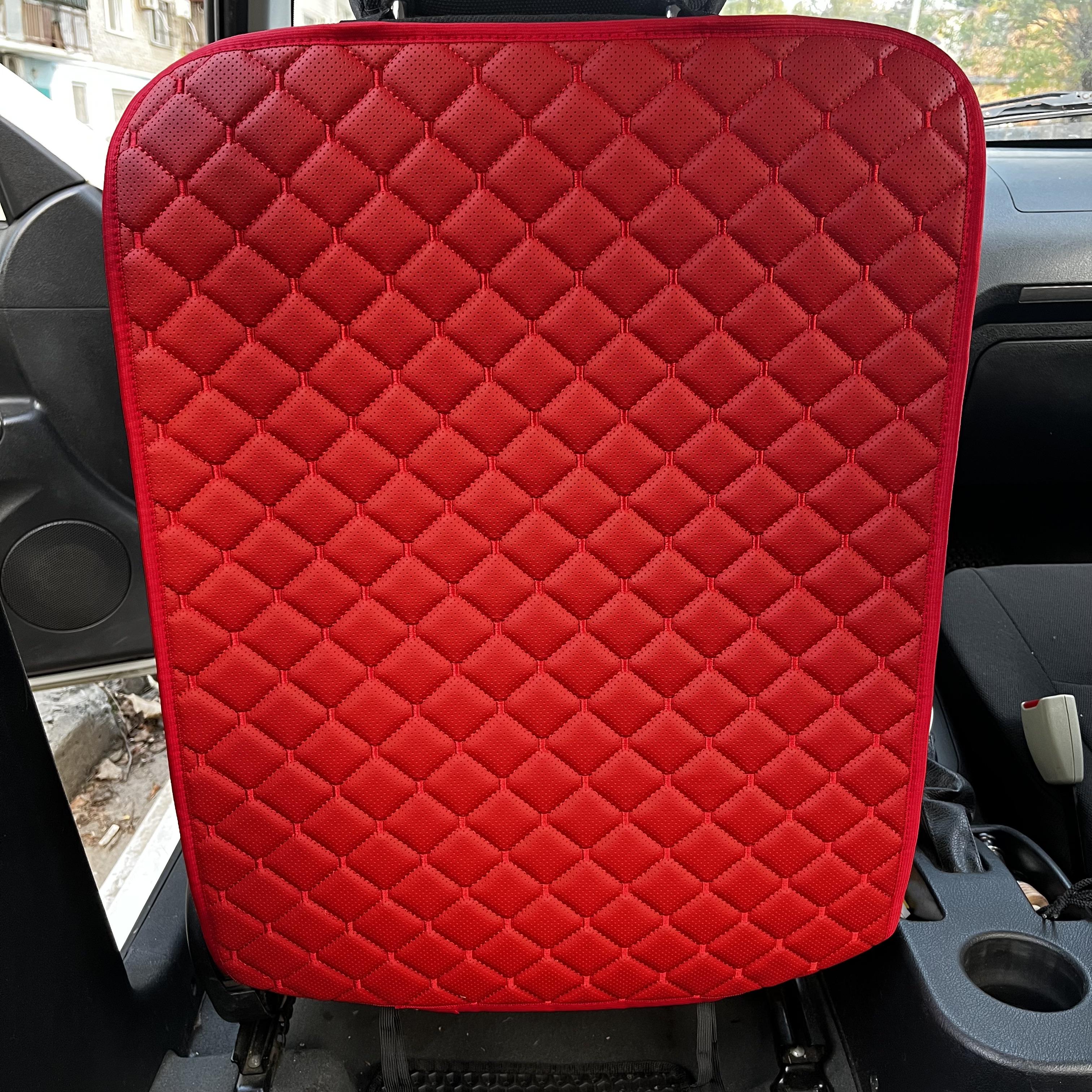 Накидка защитная на спинку сиденья автомобиля от грязных ног из эко-кожи 60x45 см без кармана Красный (29882961)