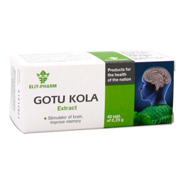 Комплекс для профілактики тиску та кровообігу Elit-Pharm Gotu Cola Extract 40 табл. (000025312)