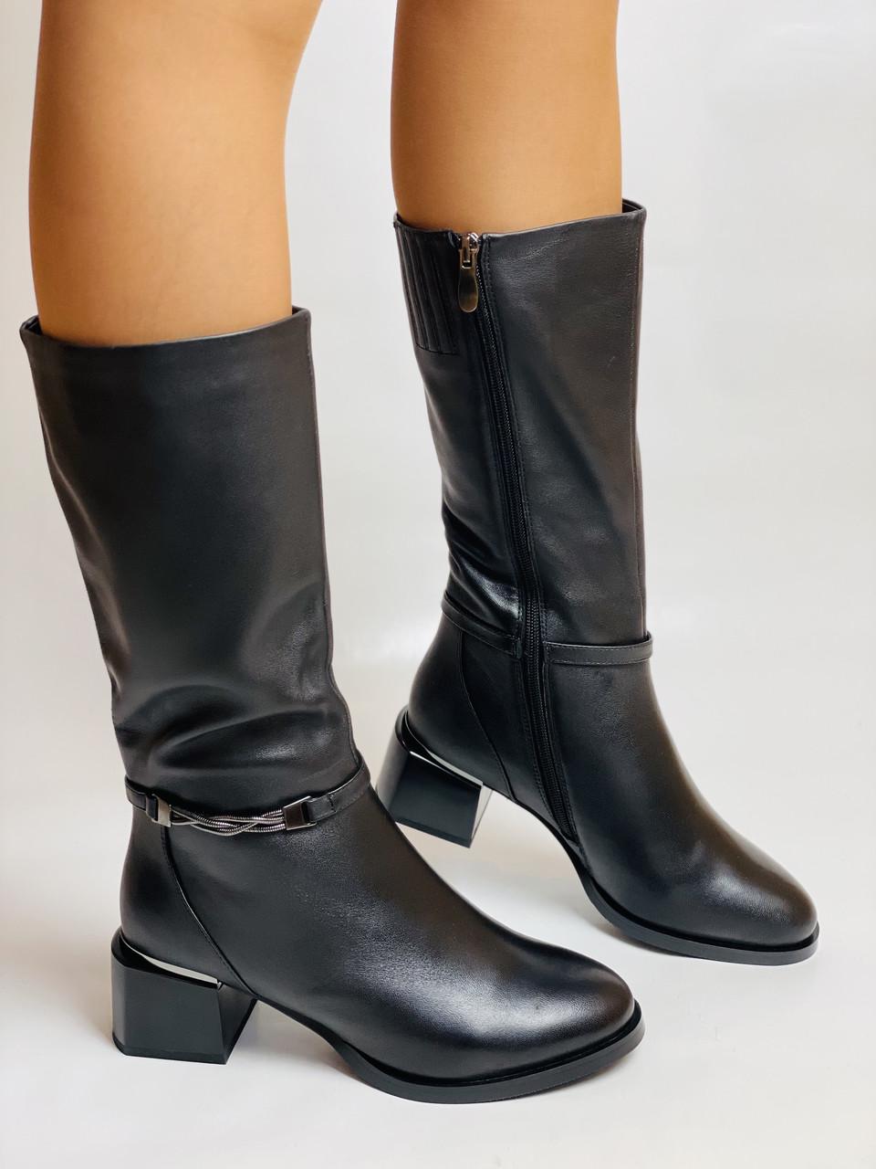 Сапоги женские зимние Stalo Totti р. 38 24,5 см Черный (2684)