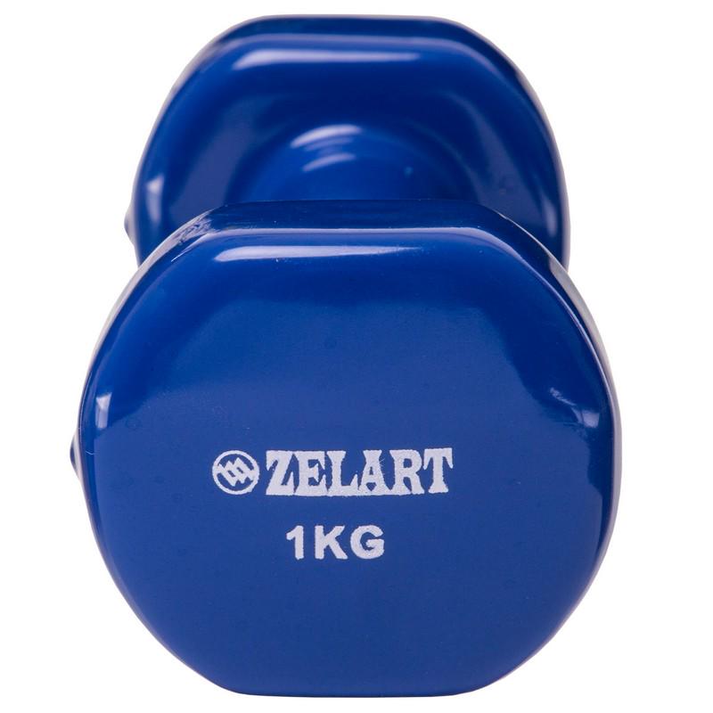 Гантели для фитнеса с виниловым покрытием Zelart Beauty TA-5225-1 2 шт. 1 кг Синий (DR004973) - фото 4 Гантели для фитнеса с виниловым покрытием Zelart Beauty TA-5225-1 2 шт. 1 кг Синий (DR004973) - фото 4