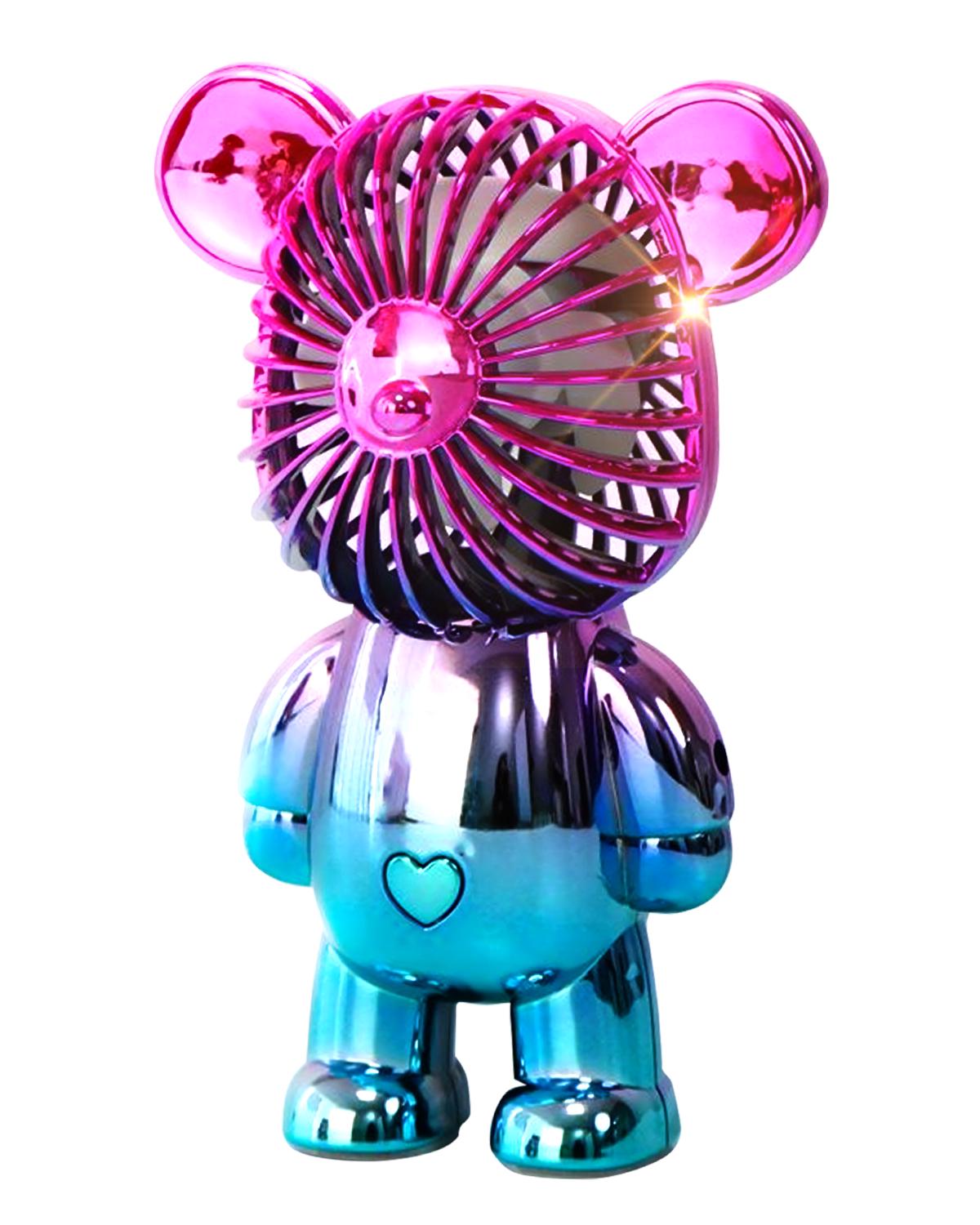 Вентилятор міні BRS Ведмедик вентилятор портативний ручний 3 режими з LED підсвічуванням Pink (500952704) - фото 1 Вентилятор міні BRS Ведмедик вентилятор портативний ручний 3 режими з LED підсвічуванням Pink (500952704) - фото 1