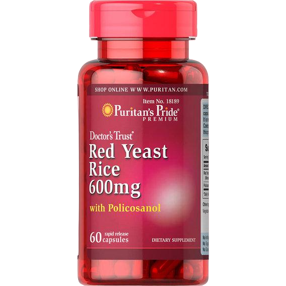 Рис червоний Puritan's Pride Red Yeast Rice&Policosanol Capsules 60 капс. (000004209)